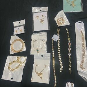 Gold and Silver Women's Jewelry Set